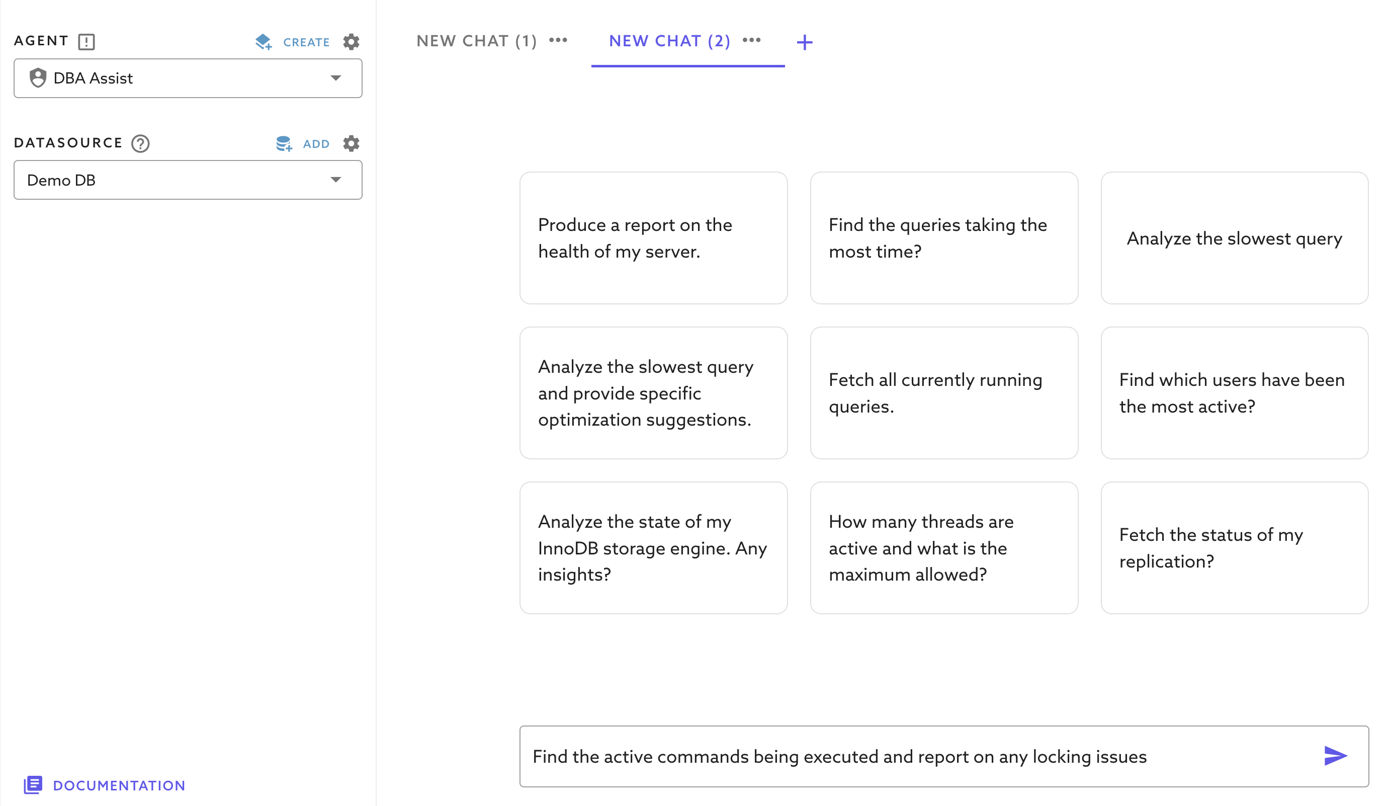 DBA Copilot starter questions